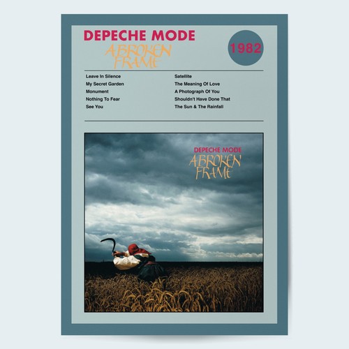 Depeche mode broken frame - depeche, a