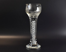 Josephinenhütte Glas Römer Fadenglas Jagdmotiv Hase Siegfried Haertel 28 cm