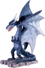 Mysticalls blauer Drache mit Kristall (klein) (155017)
