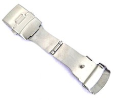 Edelstahl Faltschließe Schließe 18,20,22mm matt für Kautschuk oder Stahl Uhrband