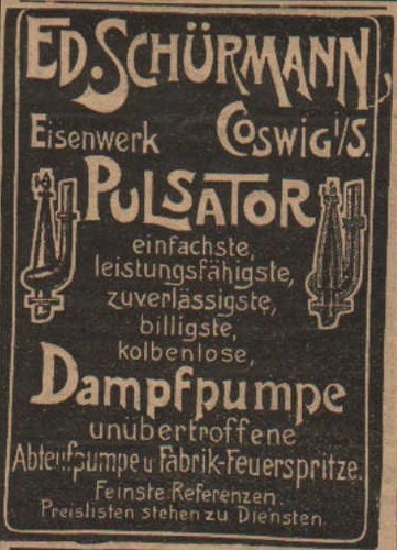 Coswig werbung 1902 - coswig,,