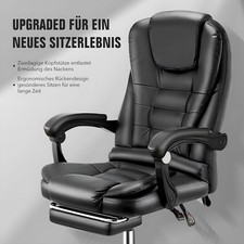 Massage Bürostuhl Chefsessel Schreibtischstuhl Drehstuhl Büro Gaming Fußablage