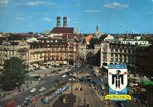 München karlsplatz - ak,