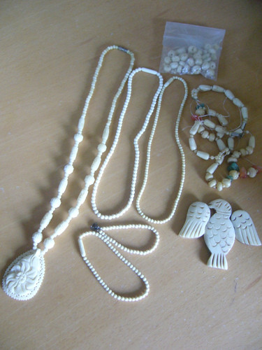 Konvolut schmuck bein - konvolut, bein,