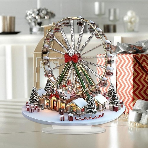 Weihnachtsdorf rad aus - rad, acryl