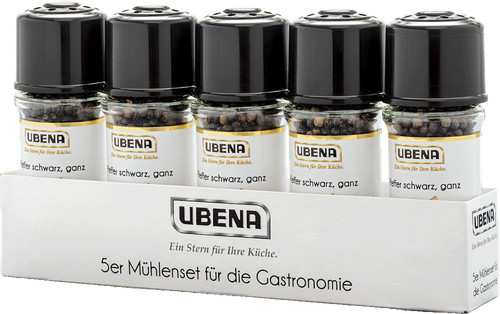 Ubena 5er set pfeffer schwarz - 5er,