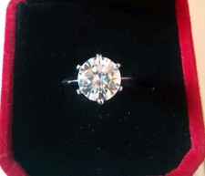 3 Karat Moissanit Ring S925