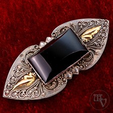 Große 925er Silber Brosche