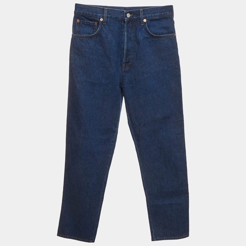 Gucci blue denim straight leg - blue,