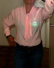 Golden Gate by C&A - Bluse, Lachsfarben, Hellorange, Elegant, Mit Schal, Gr. 42