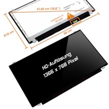 15,6" LED Display glossy passend für Acer NX.MRWEU.016 30Pin WXGA HD 1366x768