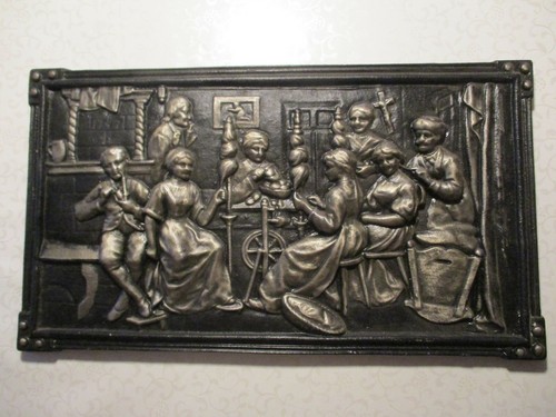 Altes gußbild familie - familie, mit