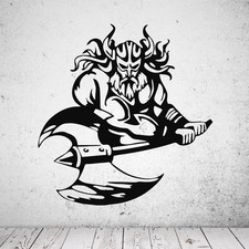 Wandtattoo Wikinger mit 2-Hand