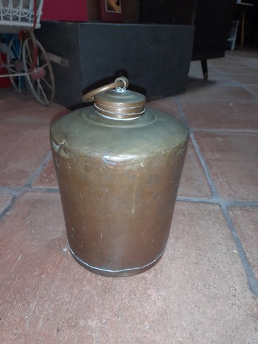 Alte kupfer wärmflasche - kupfer,