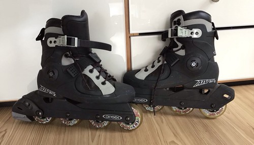 Inlineskater und tasche - inlineskater,
