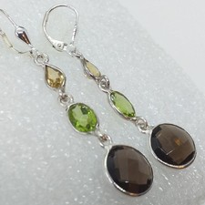 Rauchquarz citrin peridot - rauchquarz,