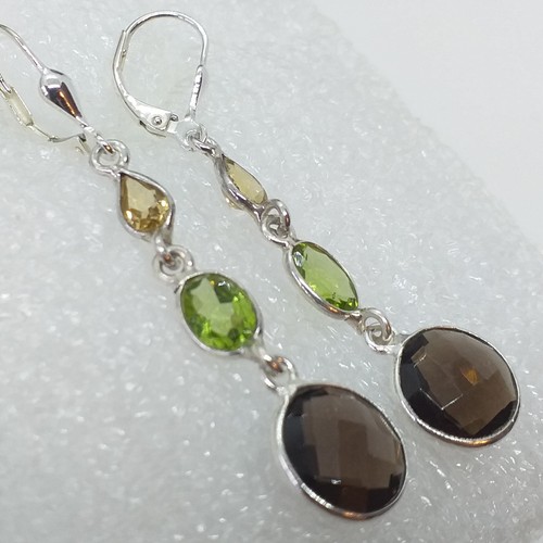 Rauchquarz citrin peridot - citrin,