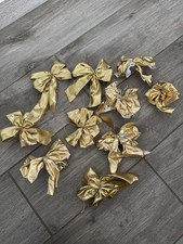 Dekoration / Deko Weihnachten Goldene Schleifen