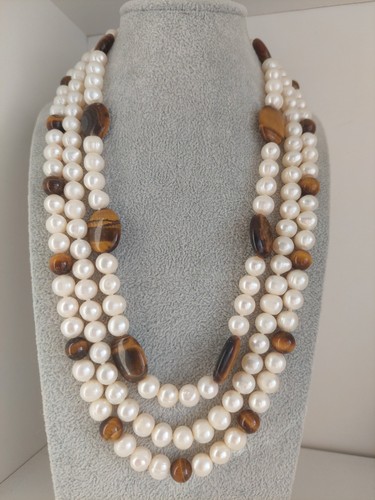 Reihiges collier echte - 3-reihiges, –