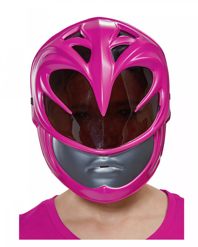 Pink ranger kinder halbmaske - pink,