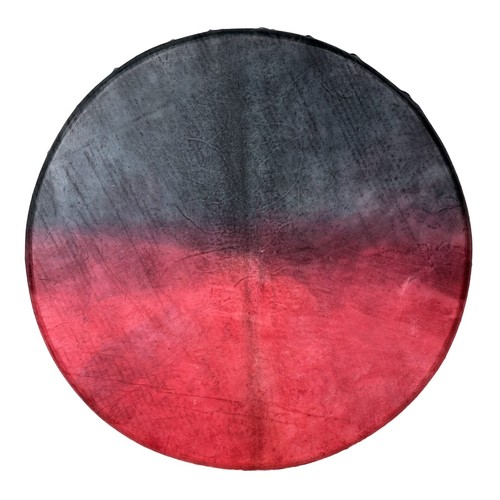 Schamanentrommel schwarz rot - schamanentrommel,