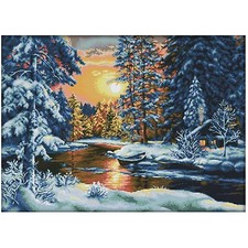 Kreuzstich Set, Weihnachten, Stickpackung, Anfänger, Stickbild, Stickvorlage