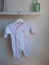 Strampler ohne Fuß  ♡ Baby Mädchen  ♡ Gr 68 ♡ Häschen Motiv ♡ 100 % Baumwolle 