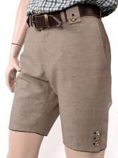 Plattlerhose Trachtenhose kurze Hose ZIESEL aus Jägerleinen oder Schilfleinen 