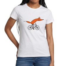 Schlauer Fahrradfahrer Fuchs