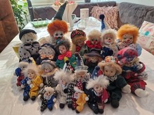 Harlekin Clown Puppe Porzellan