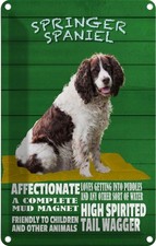 Blechschild 18x12 cm Springer