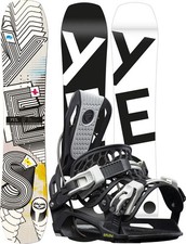 YES Snowboard Set Snowboardset FIRST BASIC 2024 inkl. FLOW MICRON YOUTH black