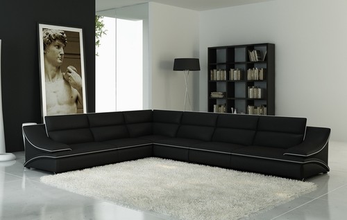 Ledersofa couch wohnlandschaft - couch,