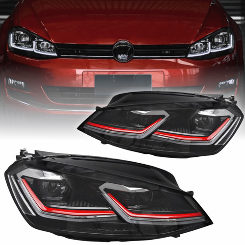 Voll led scheinwerfer - set, red