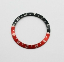 Lünette Bezel Inlay Schwarz-Rot kompatibel zu Rolex GMT Master 16700 16710 16760