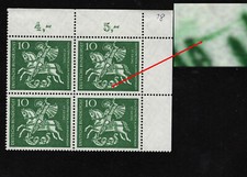 Bund Plattenfehler 346 f5d ** Eckrand-4er-Block NEU