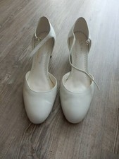 Brautschuhe, Gr. 6,5/40, mit Gebrauchsspuren