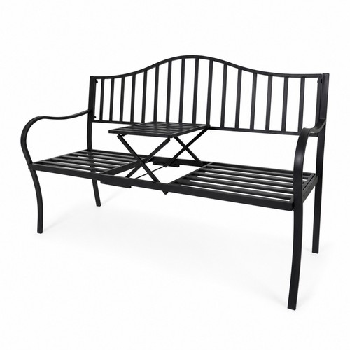 Gartenbank mit tisch - mit, klappbar