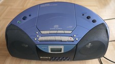 Sony CFD-S250L CD Radio Kassetten Recorder in Blau Mit Fernbedienung 