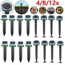 4/8/12x Solar Maulwurfschreck