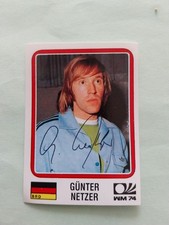 Panini Sticker World-Cup-Story WM 1974 Günter Netzer  (Signiert)