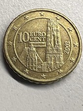 10-Euro-Cent Münze Österreich 2002 Umlaufmünze Selten Sammelmünze