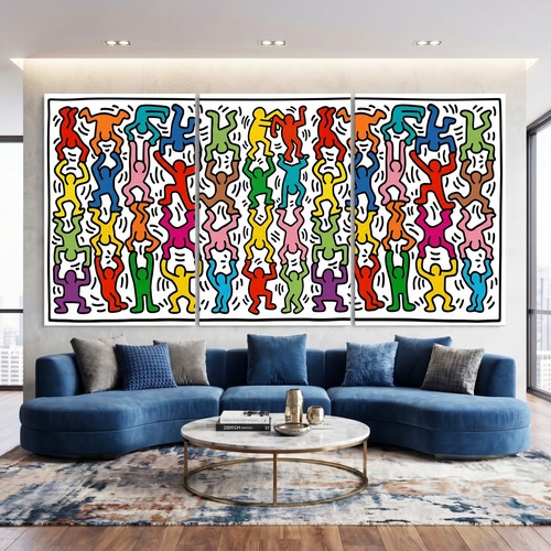 Keith haring colored men - 'colored, pop