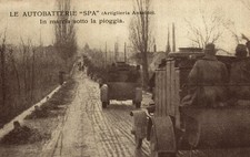 WW1 WWI - SPA Cars, Ansaldo