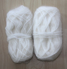 (13)  Mohairgarn Weiß 70