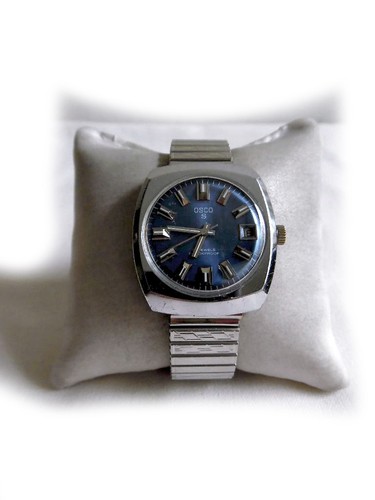 Blaue armbanduhr von osco - armbanduhr,