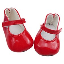 Puppen schuhe lackschuhe rot - puppen,