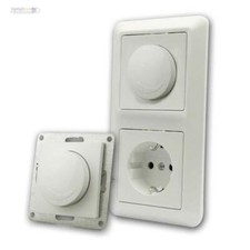 Unterputz-Dimmer-Schalter 230V CUP max 300W, mit/ohne UP Steckdose, Dimmschalter