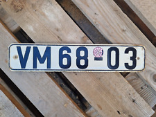 DDR KFZ-Kennzeichen !!TÜV!! Nummernschild Bezirk: VM - Halle (Saale) Oldtimer