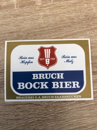 Bieretikett brauerei bruch - bieretikett,